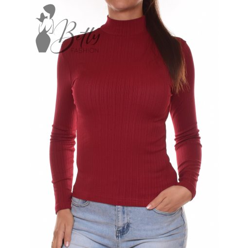 Anyagában csíkozott,  félgarbós nyakú felső  S, M, L, XL, 2XL