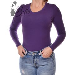Sötétlila színű, V-nyakú felső  XS, S, M, L, XL