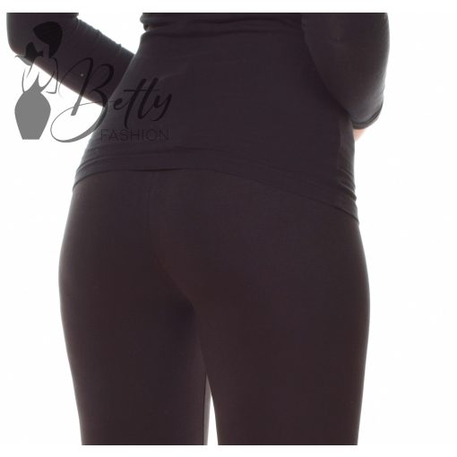 Fekete színű, gumis derekú leggings S, M, L, XL