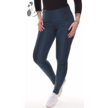 Pávakék színű, selymes anyagú, sportos leggings S, M, L, XL