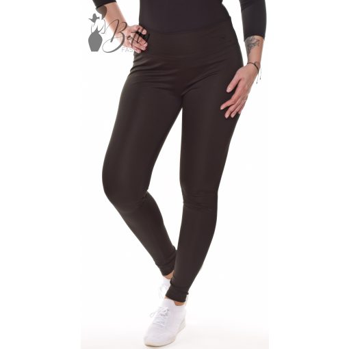 Fekete színű, selymes anyagú, sportos leggings S, M, L, XL