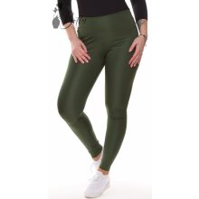 Sötétzöld színű, selymes anyagú, sportos leggings S, M, L, XL