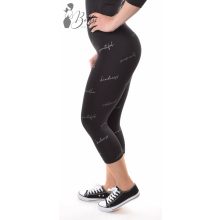 Ezüst feliratos, fekete térdleggings S, M, L, XL