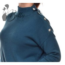 White Top with Jewelry Embellishment S/M