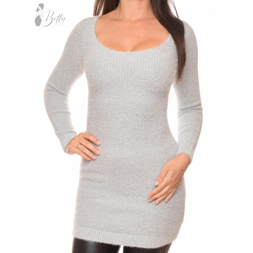Puha szőrmés, kötött ruha/tunika S/M, L/XL