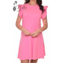 Egyszínű, fodros ujjú ruha S, M, L, XL