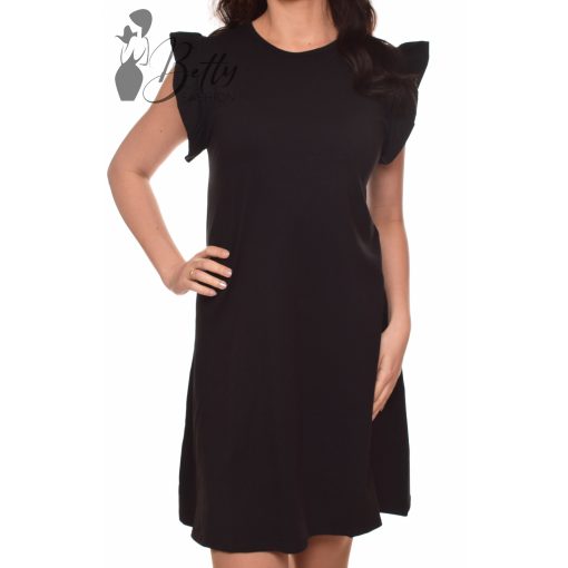 Egyszínű, fodros ujjú ruha S, M, L, XL