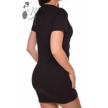 Fekete színű, zsebes ruha S/M, L/XL