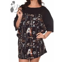 Feliratos, denevérujjú tunika L-XL-XXL