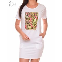 Cseresznye mintás, zsebes ruha S/M, L/XL