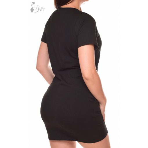 Cseresznye mintás, zsebes ruha S/M, L/XL