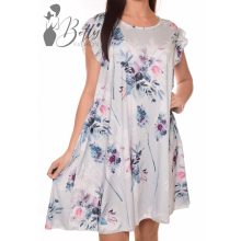 Virágmintás, A-vonalú, bő ruha L-XL