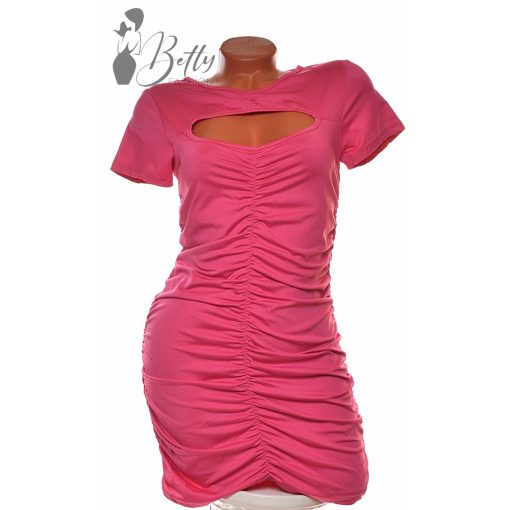 Mellnél nyitott ráncolt fazonú tunika S/M, L/XL