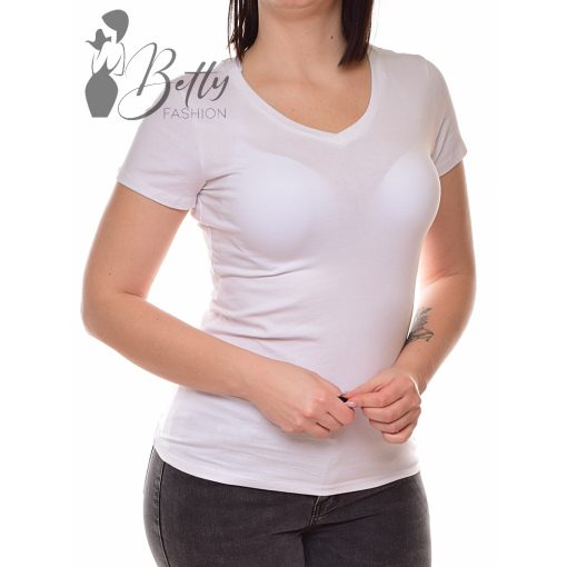 White Top with Jewelry Embellishment S/M