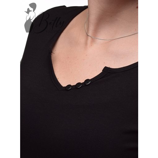 Fekete színű, rövid ujjú felső S, M, L, XL 