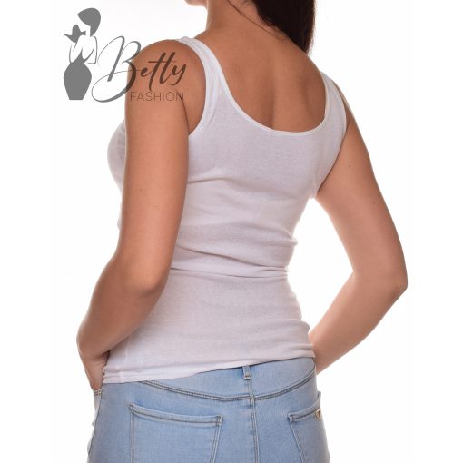 White Top with Jewelry Embellishment S/M