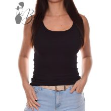 Fekete színű pamut atléta XS, S, M, L, XL, 2XL