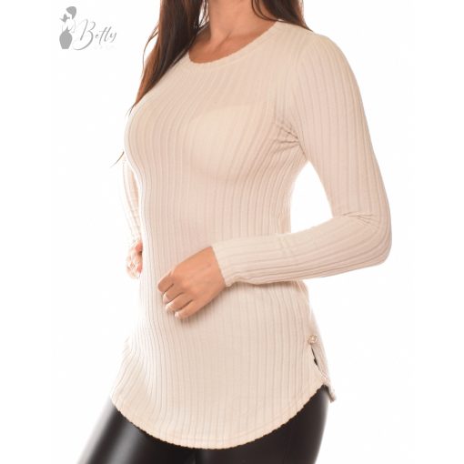 Bordázott anyagú, felsliccelt tunika S, M, L, XL, XXL