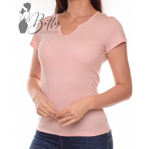 Rózsaszínű, nyakánál gombdíszes felső S, M, L, XL 