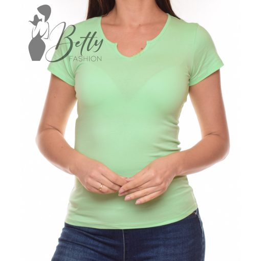 Mentazöld, nyakánál gombdíszes felső S, M, L, XL 