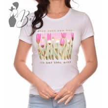 Virágmintás és feliratos felső S, M, L, XL