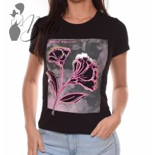 Virágmintás, rövid ujjú pamut felső S, M, L, XL