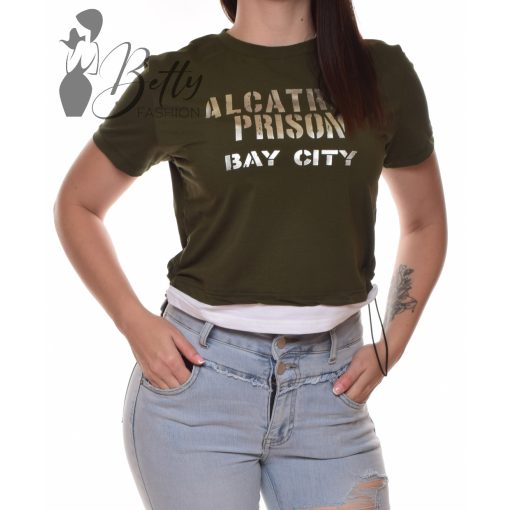 White Top with Jewelry Embellishment S/M