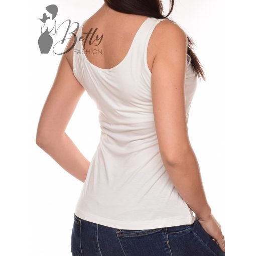 White Top with Jewelry Embellishment S/M