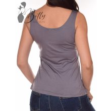 Sötétszürke színű, mellnél dupla anyagú atléta M, L, XL, 2XL, 3XL