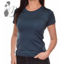 Pávakék színű, selymes anyagú felső S, M, L, XL 