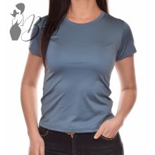 Acélkék színű, selymes anyagú felső S, M, L, XL 