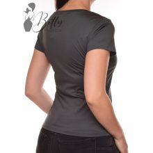 Szürke színű, selymes anyagú felső S, M, L, XL 