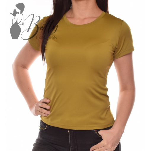 Terepzöld színű, selymes anyagú felső S, M, L, XL 