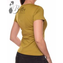 Terepzöld színű, selymes anyagú felső S, M, L, XL 