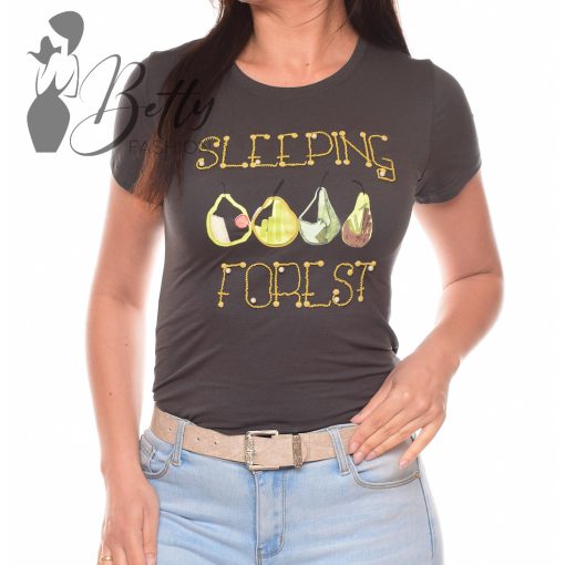 Körte mintás, rövid ujjú pamut felső S, M, L, XL