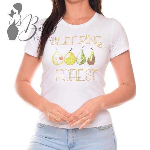 Körte mintás, rövid ujjú pamut felső S, M, L, XL