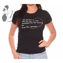 Szív alakban feliratos, rövid ujjú pamut felső S, M, L, XL