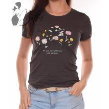 Virágmintás, rövid ujjú pamut felső S, M, L, XL