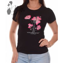 Virágmintás és feliratos felső S, M, L, XL