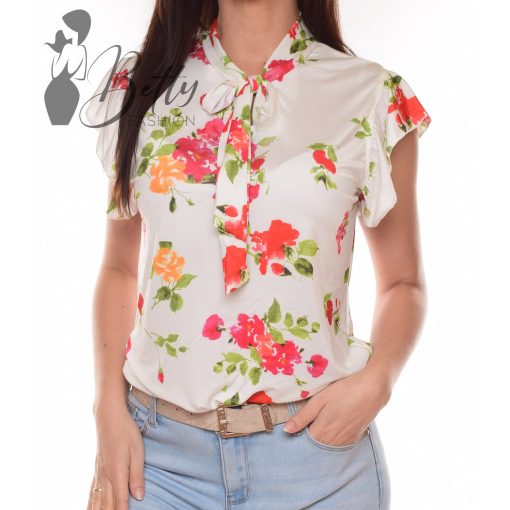 Nyakánál megkötős, fodros ujjú felső S/M , L/XL 