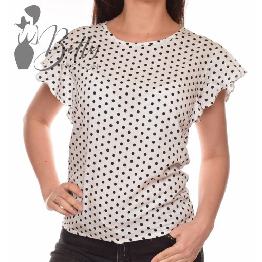 White Top with Jewelry Embellishment S/M