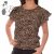 Leopárd mintás, fodros ujjú felső S, M, L, XL
