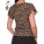 Leopárd mintás, fodros ujjú felső S, M, L, XL