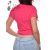 Pink színű, V-nyakú pamut felső S, M, L, XL 