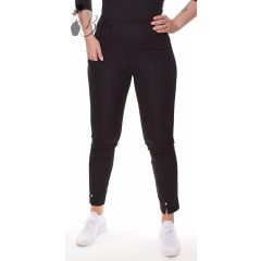 Fekete színű, szára végén fémdíszes nadrág S/M, L/XL