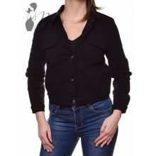 Fekete színű farmerkabát XS, S, M, L, XL 