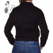 Fekete színű farmerkabát XS, S, M, L, XL 