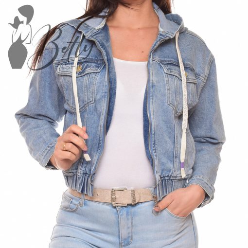 Kapucnis, alján passzés farmer dzseki S, M, L, XL