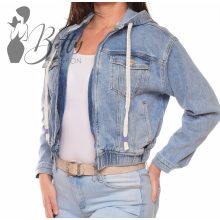 Kapucnis, alján passzés farmer dzseki S, M, L, XL