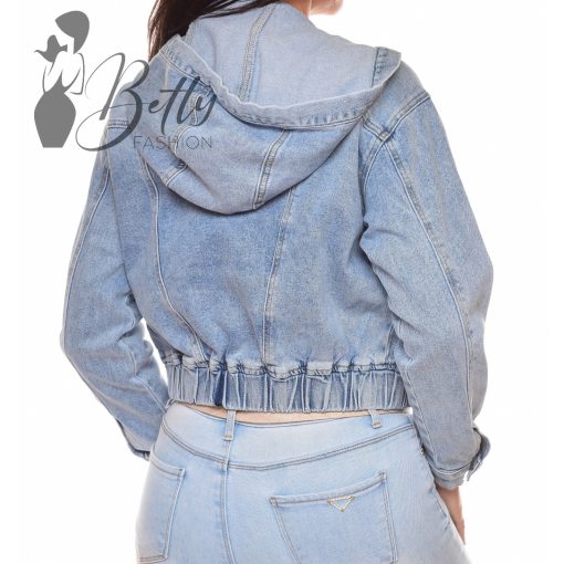 Kapucnis, alján passzés farmer dzseki S, M, L, XL